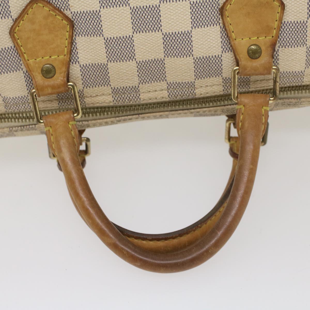 LOUIS VUITTON Damier Azur Speedy 30 Hand Bag N41533 LV Auth yk8965