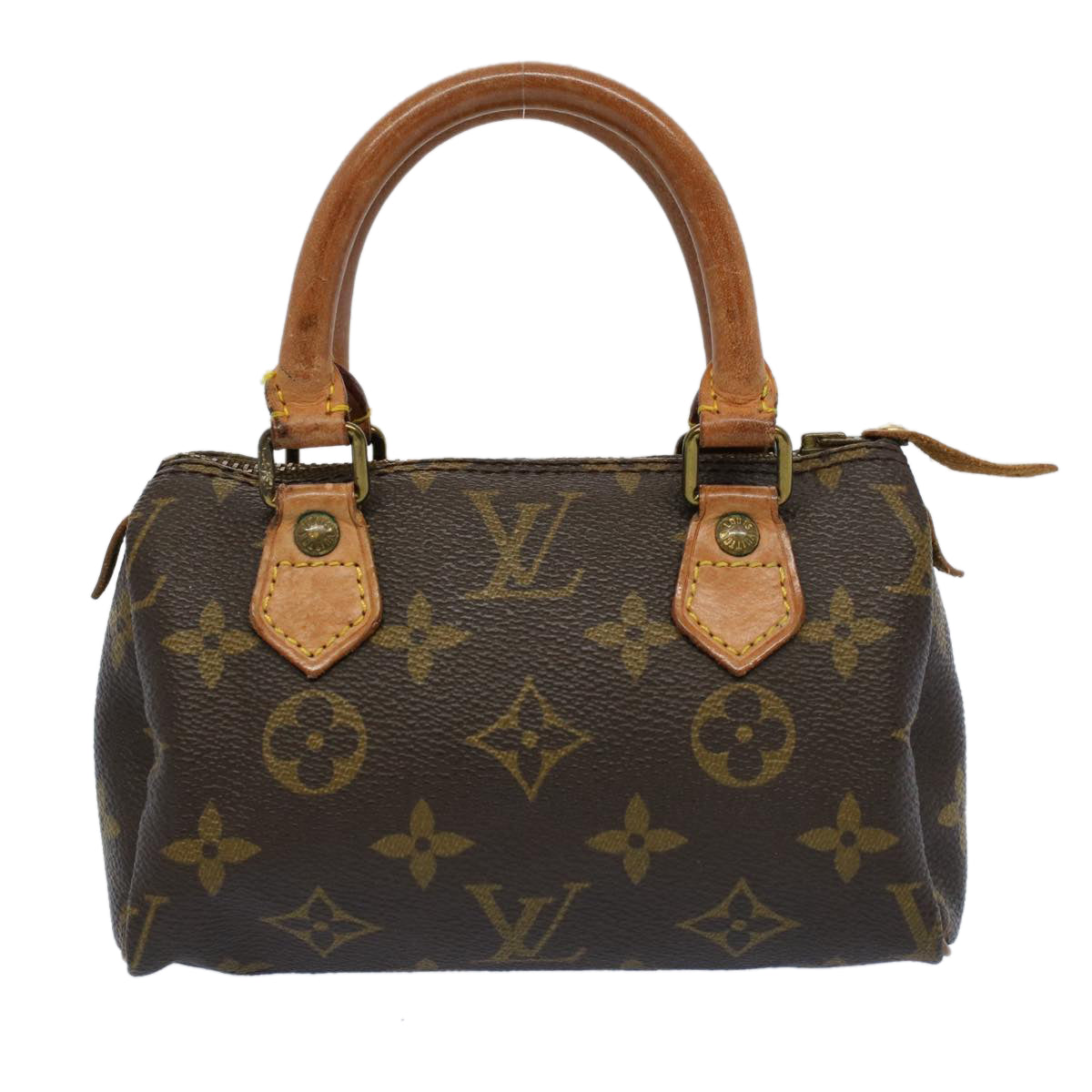 LOUIS VUITTON Monogram Mini Speedy Hand Bag 2way M41534 LV Auth yk8981