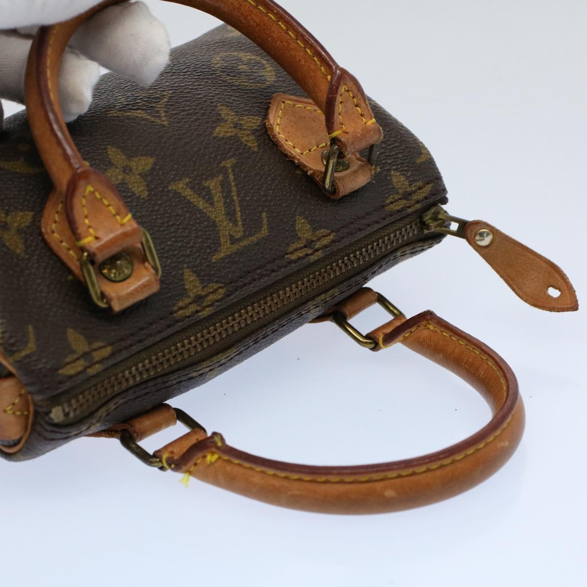 LOUIS VUITTON Monogram Mini Speedy Hand Bag 2way M41534 LV Auth yk8981