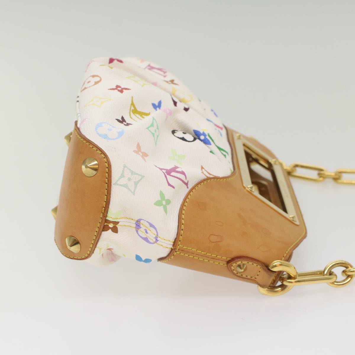 LOUIS VUITTON Monogram Multicolor Judy PM Shoulder Bag White M40257 Auth yk8990