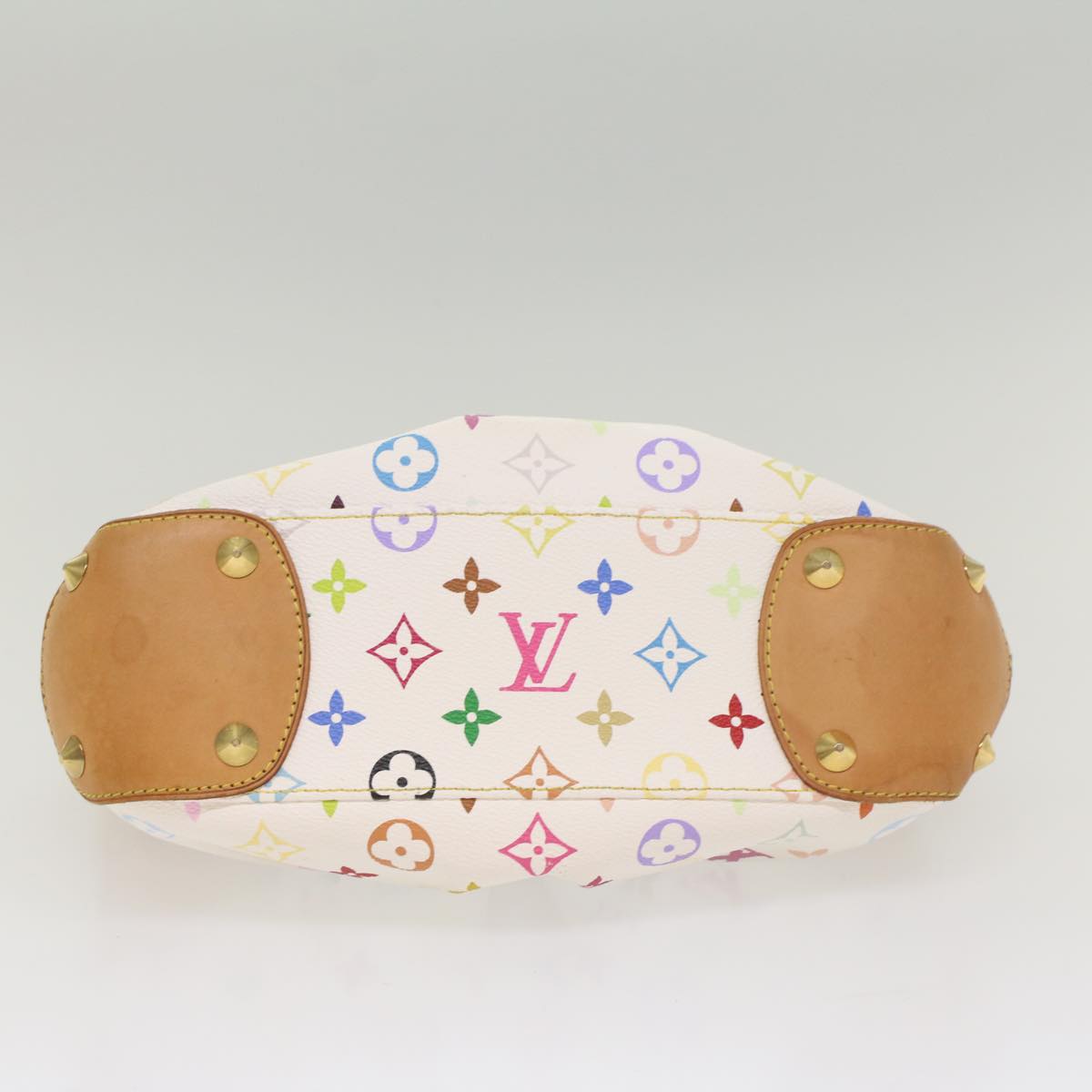 LOUIS VUITTON Monogram Multicolor Judy PM Shoulder Bag White M40257 Auth yk8990