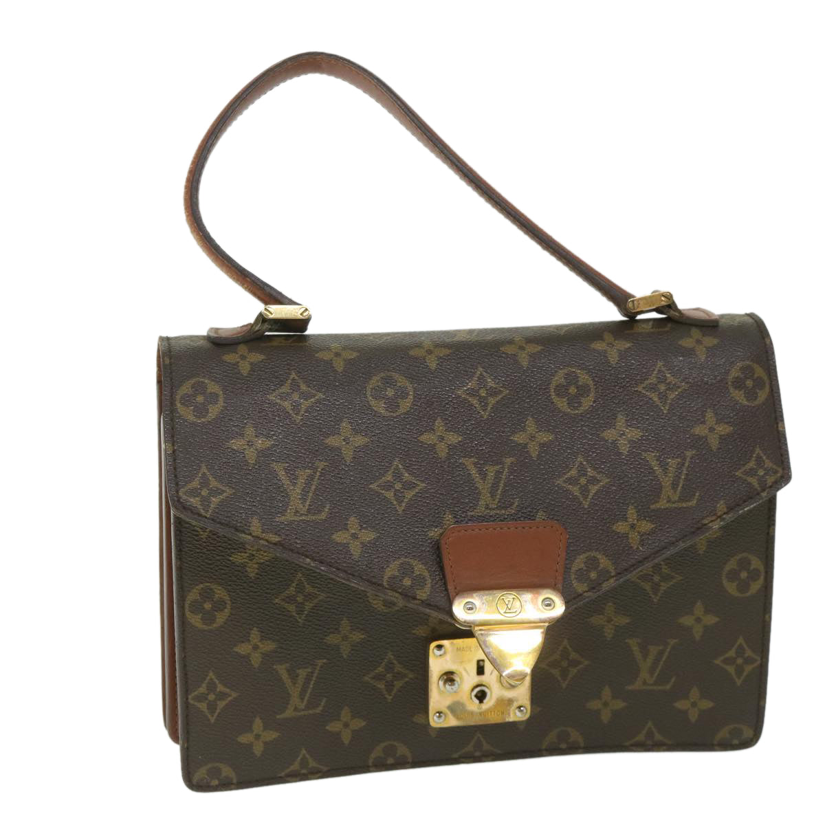 LOUIS VUITTON Monogram Concorde Hand Bag M51190 LV Auth yk9002