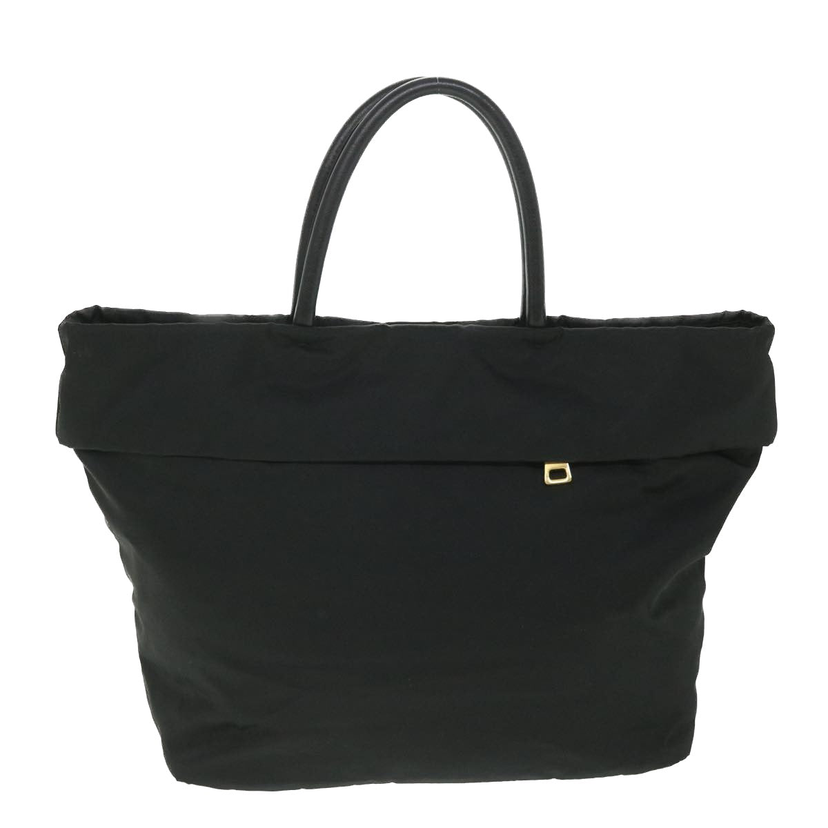 PRADA Hand Bag Nylon Black Auth yk9021