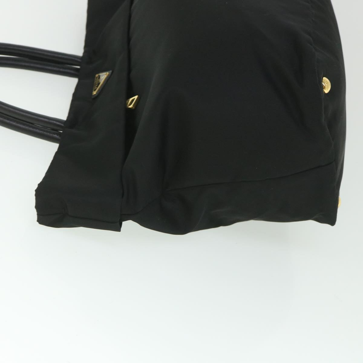 PRADA Hand Bag Nylon Black Auth yk9021