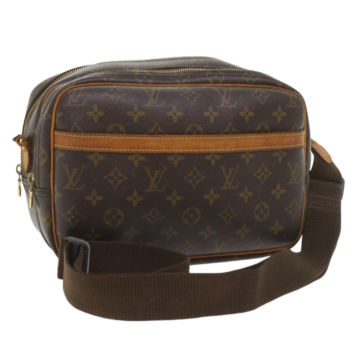 LOUIS VUITTON Monogram Reporter PM Shoulder Bag M45254 LV Auth yk9047