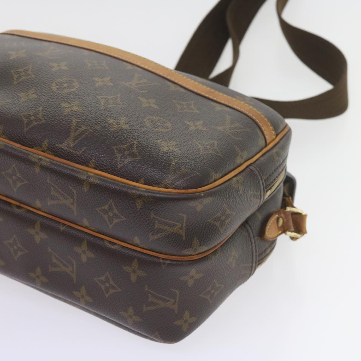 LOUIS VUITTON Monogram Reporter PM Shoulder Bag M45254 LV Auth yk9047