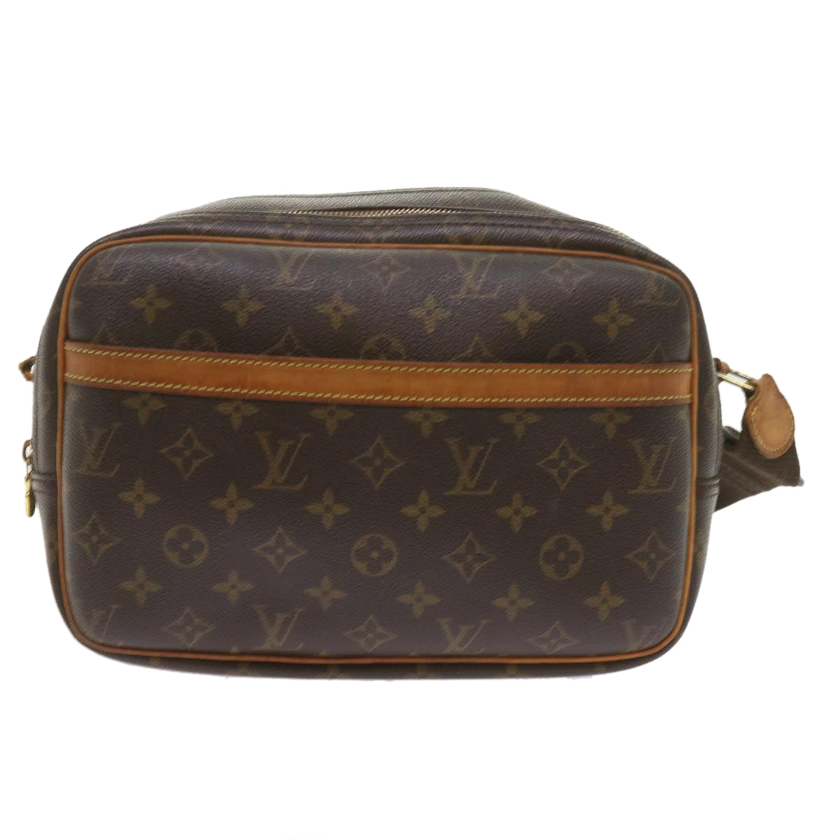 LOUIS VUITTON Monogram Reporter PM Shoulder Bag M45254 LV Auth yk9047