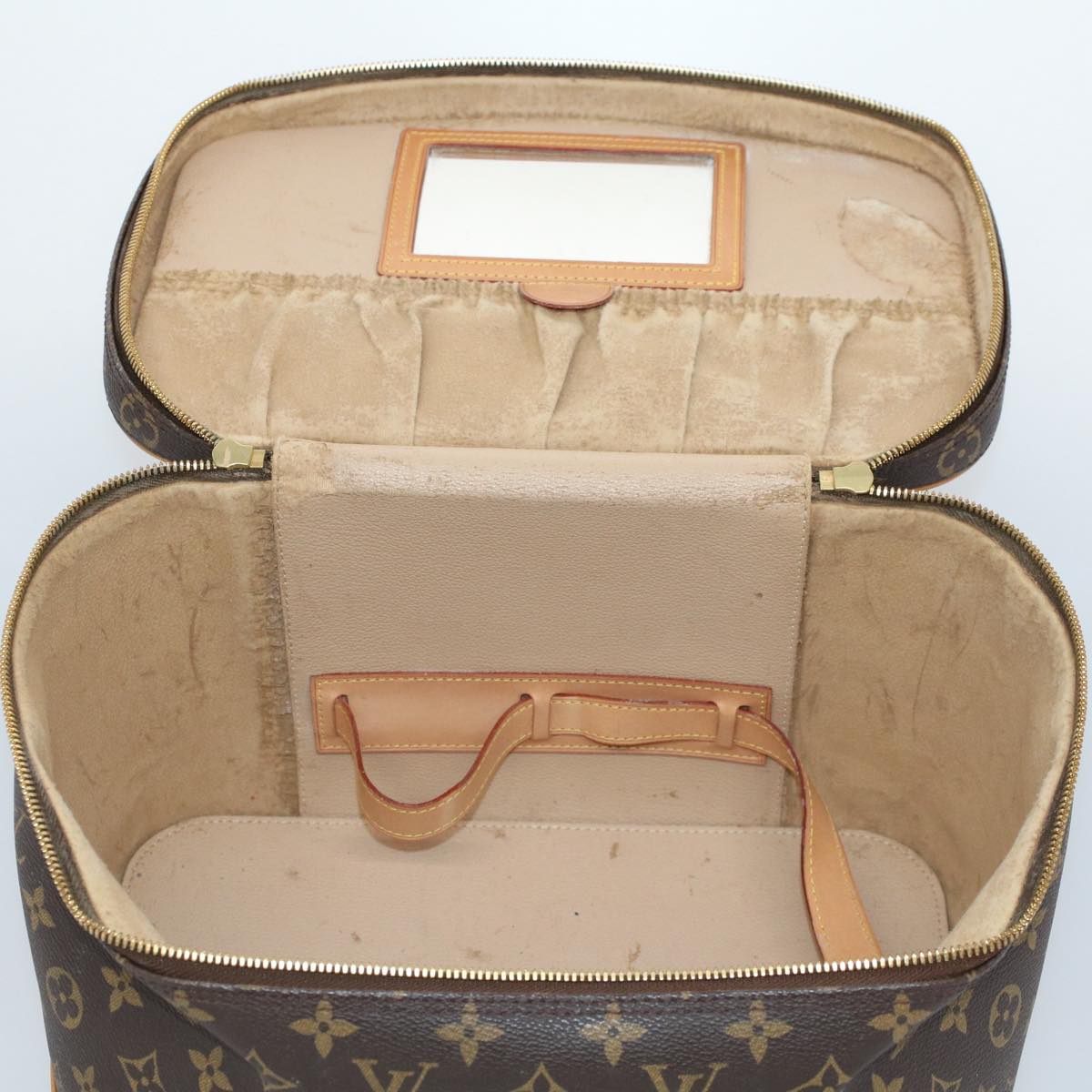 LOUIS VUITTON Monogram Nice Hand Bag 2way M47280 LV Auth yk9060