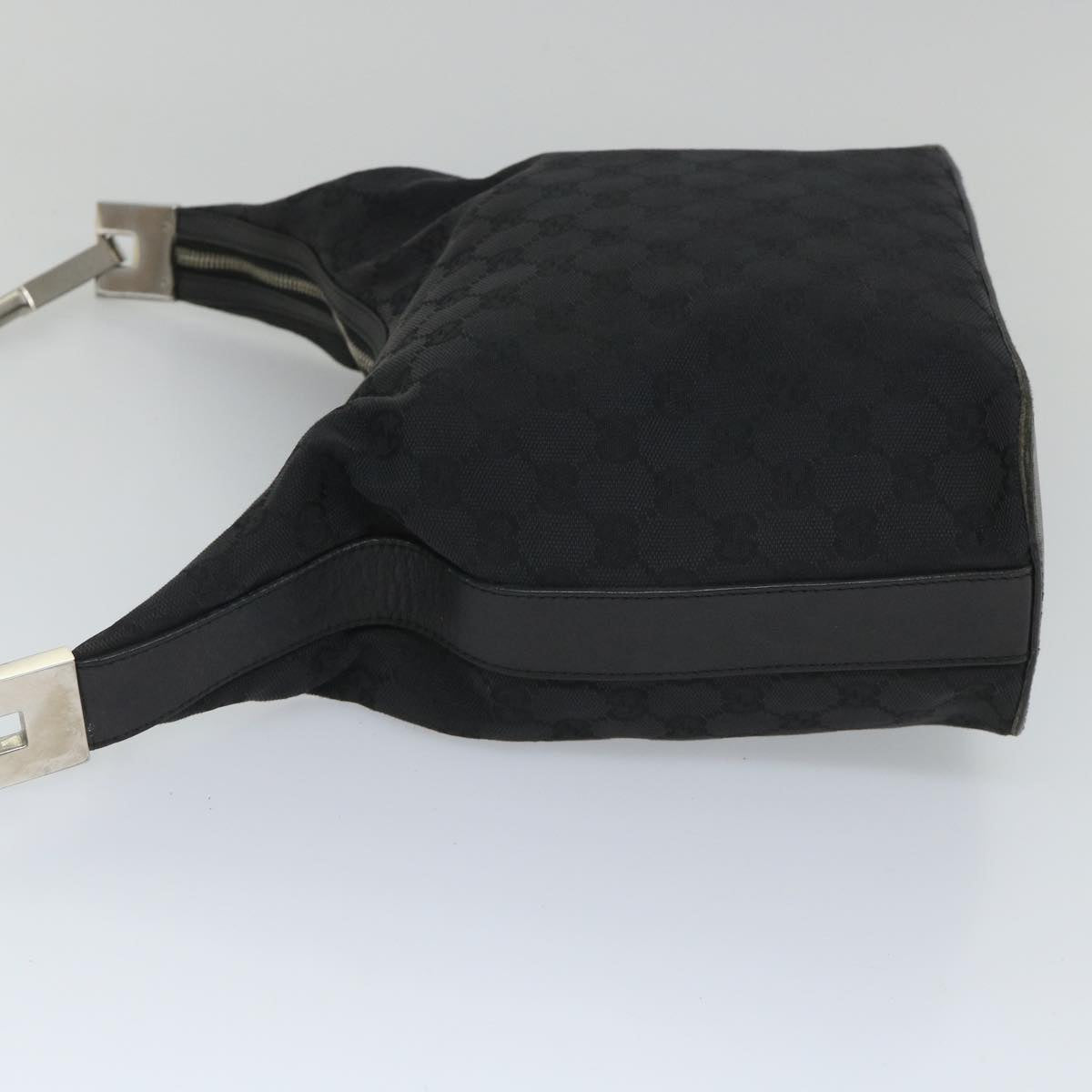 GUCCI GG Canvas Shoulder Bag Black 001 3814 Auth yk9078