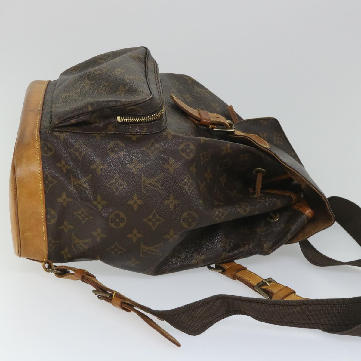 LOUIS VUITTON Monogram Montsouris GM Backpack M51135 LV Auth yk9089