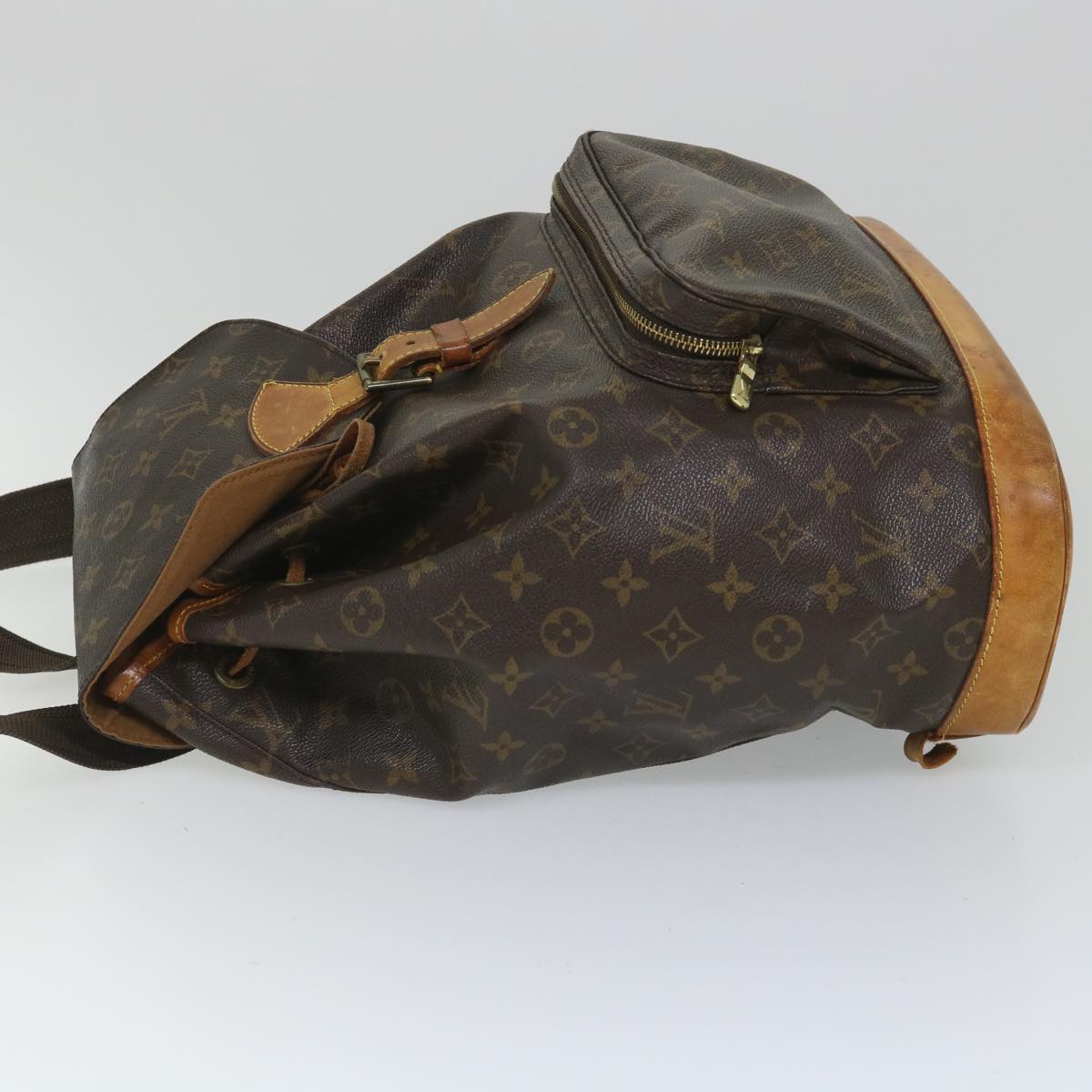 LOUIS VUITTON Monogram Montsouris GM Backpack M51135 LV Auth yk9089