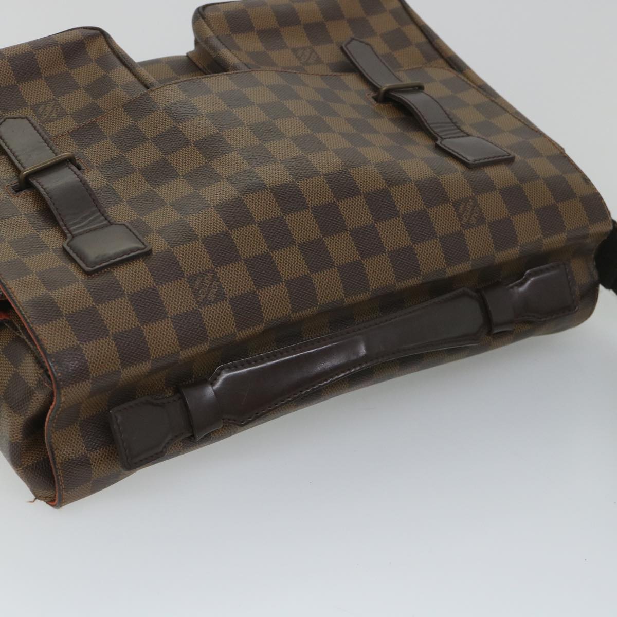 LOUIS VUITTON Damier Ebene Broadway Shoulder Bag N42270 LV Auth yk9099