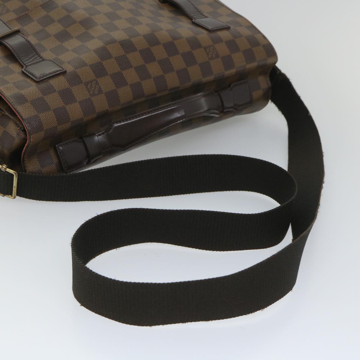 LOUIS VUITTON Damier Ebene Broadway Shoulder Bag N42270 LV Auth yk9099