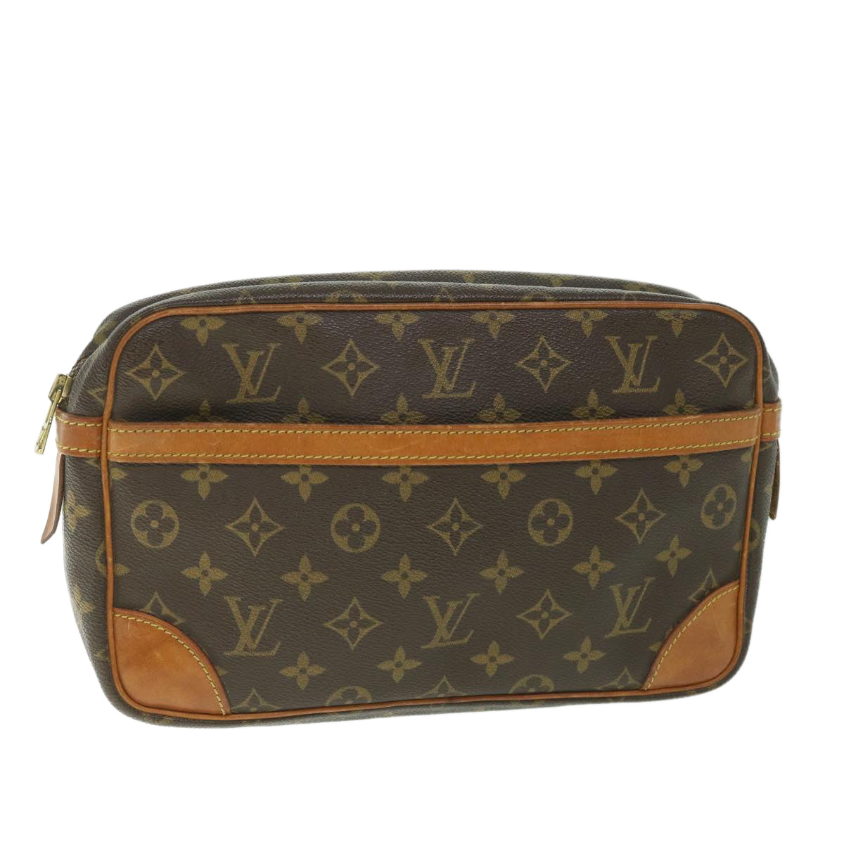 LOUIS VUITTON Monogram Compiegne 28 Clutch Bag M51845 LV Auth yk9120