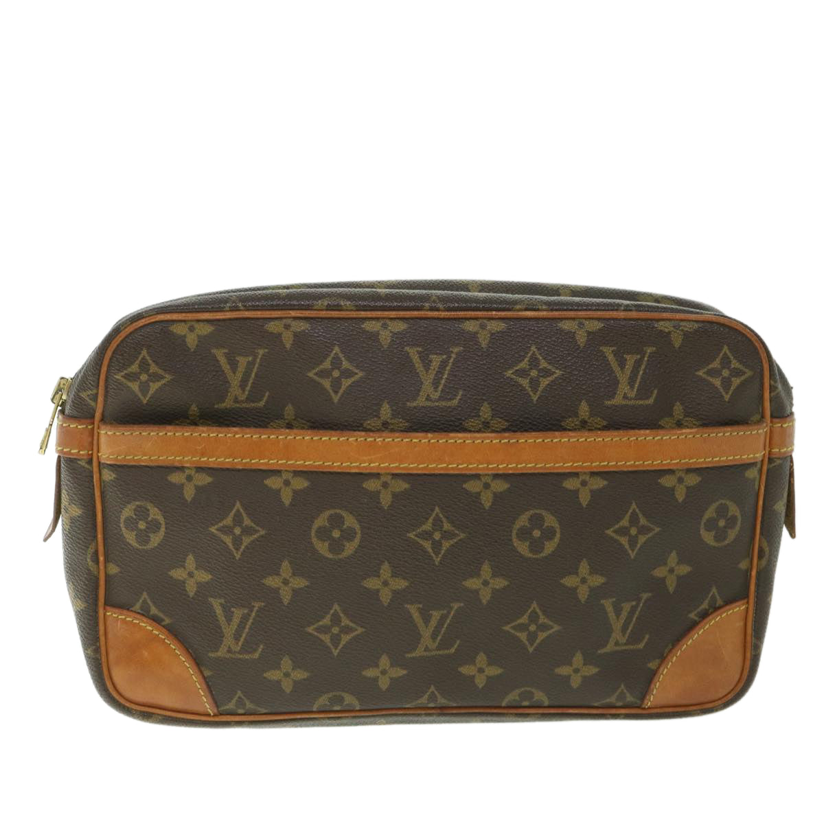 LOUIS VUITTON Monogram Compiegne 28 Clutch Bag M51845 LV Auth yk9120