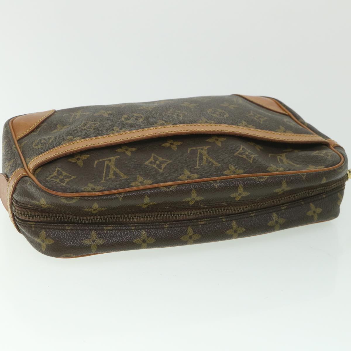 LOUIS VUITTON Monogram Compiegne 28 Clutch Bag M51845 LV Auth yk9120