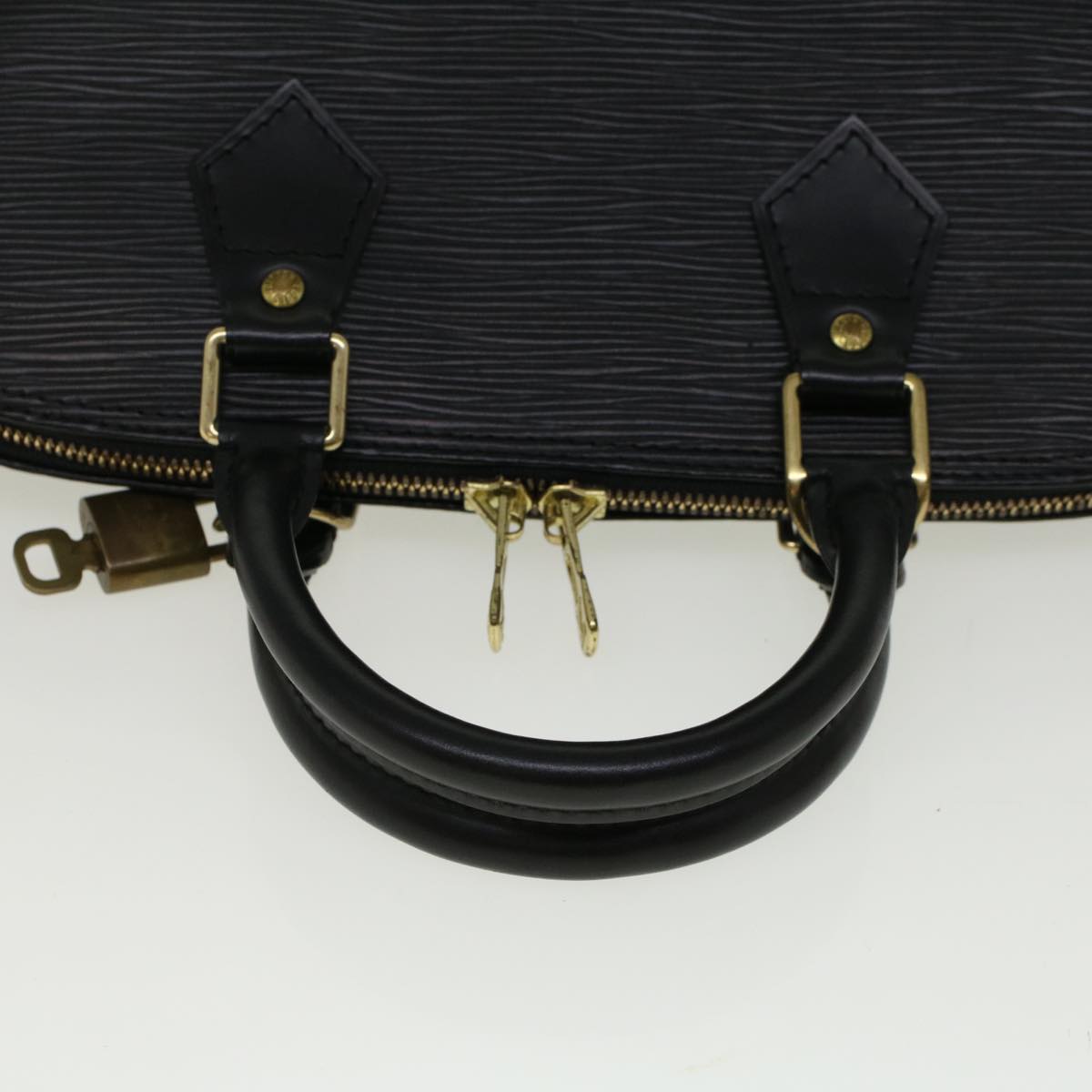 LOUIS VUITTON Epi Alma Hand Bag Black M52142 LV Auth yk9201