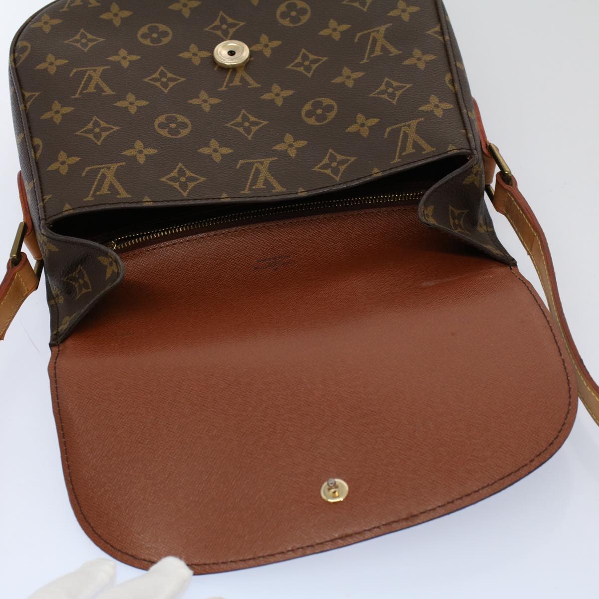 LOUIS VUITTON Monogram Saint Cloud GM Shoulder Bag M51242 LV Auth yk9206