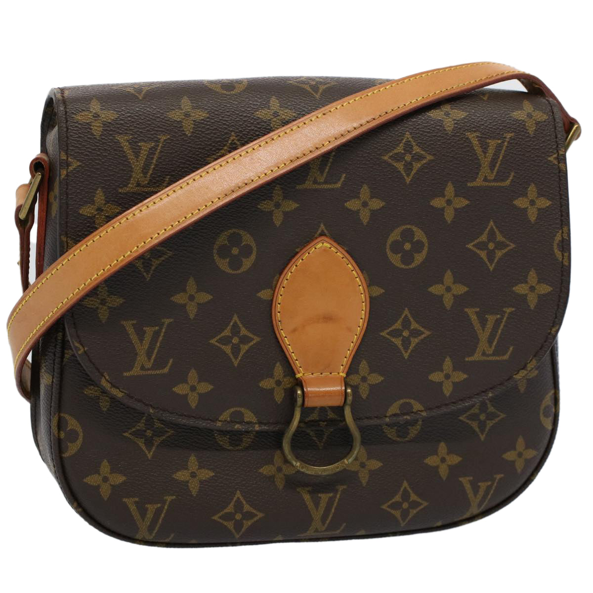 LOUIS VUITTON Monogram Saint Cloud GM Shoulder Bag M51242 LV Auth yk9206