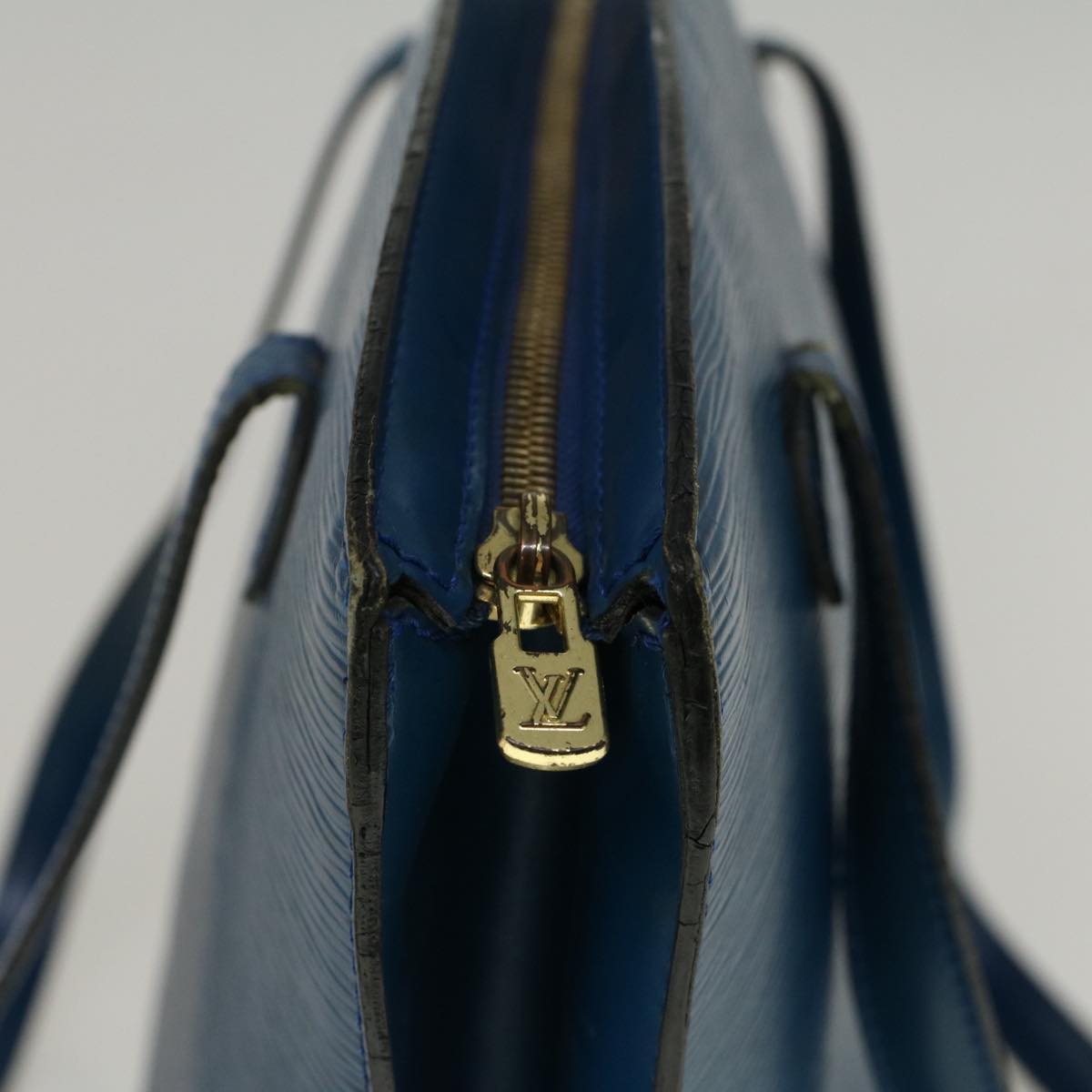 LOUIS VUITTON Epi Saint Jacques Shopping Shoulder Bag Blue M52275 LV Auth yk9215