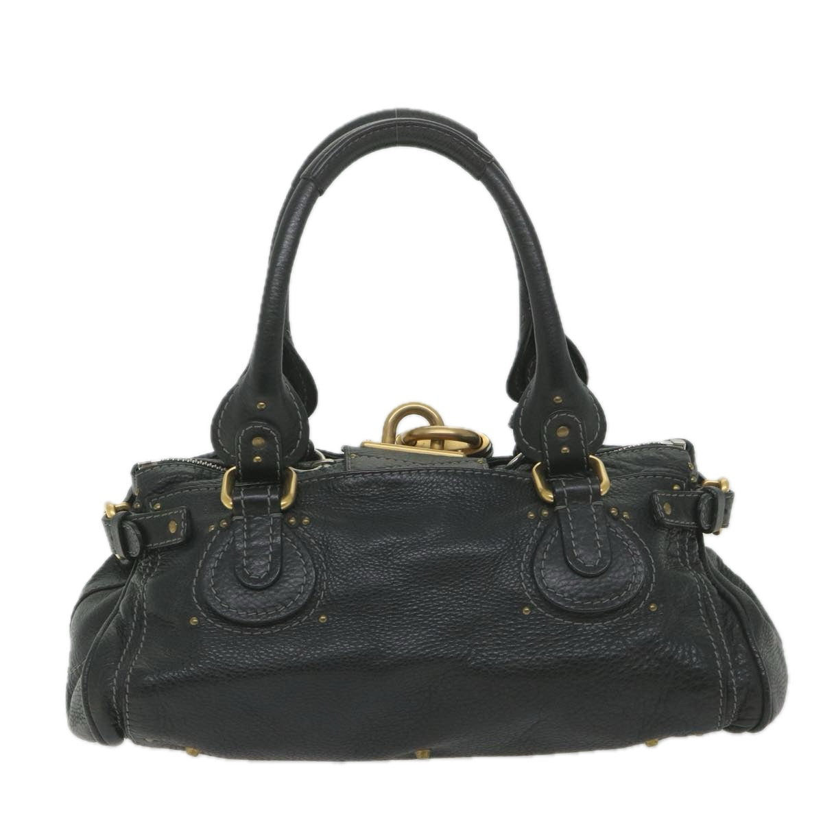 Chloe Paddington Hand Bag Leather Black 04 08 51 5191 Auth yk9234 - 0