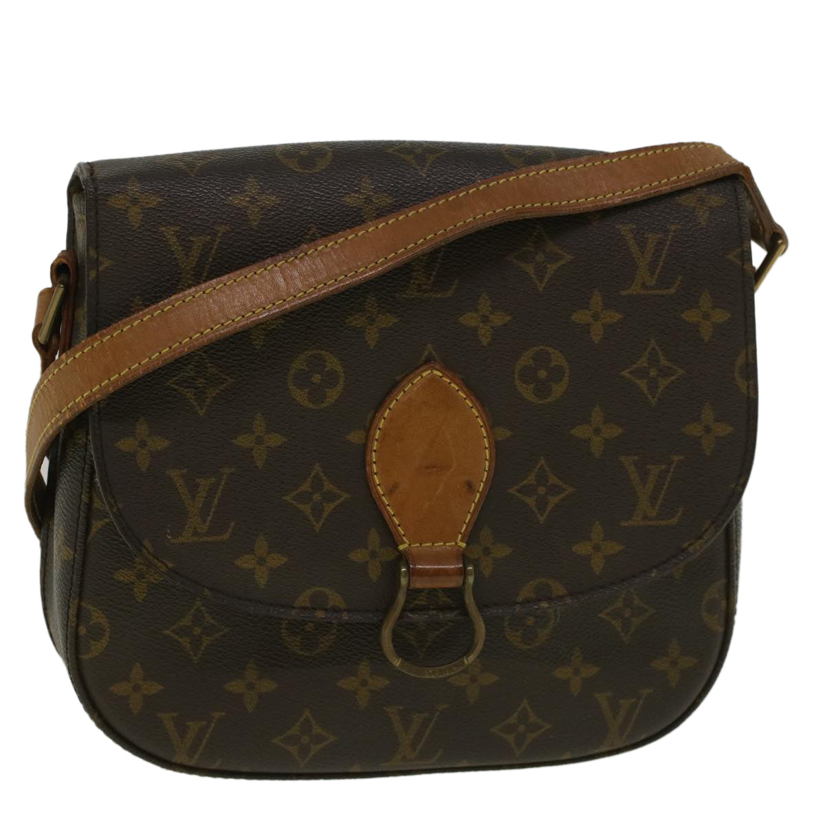 LOUIS VUITTON Monogram Saint Cloud GM Shoulder Bag M51242 LV Auth yk9273