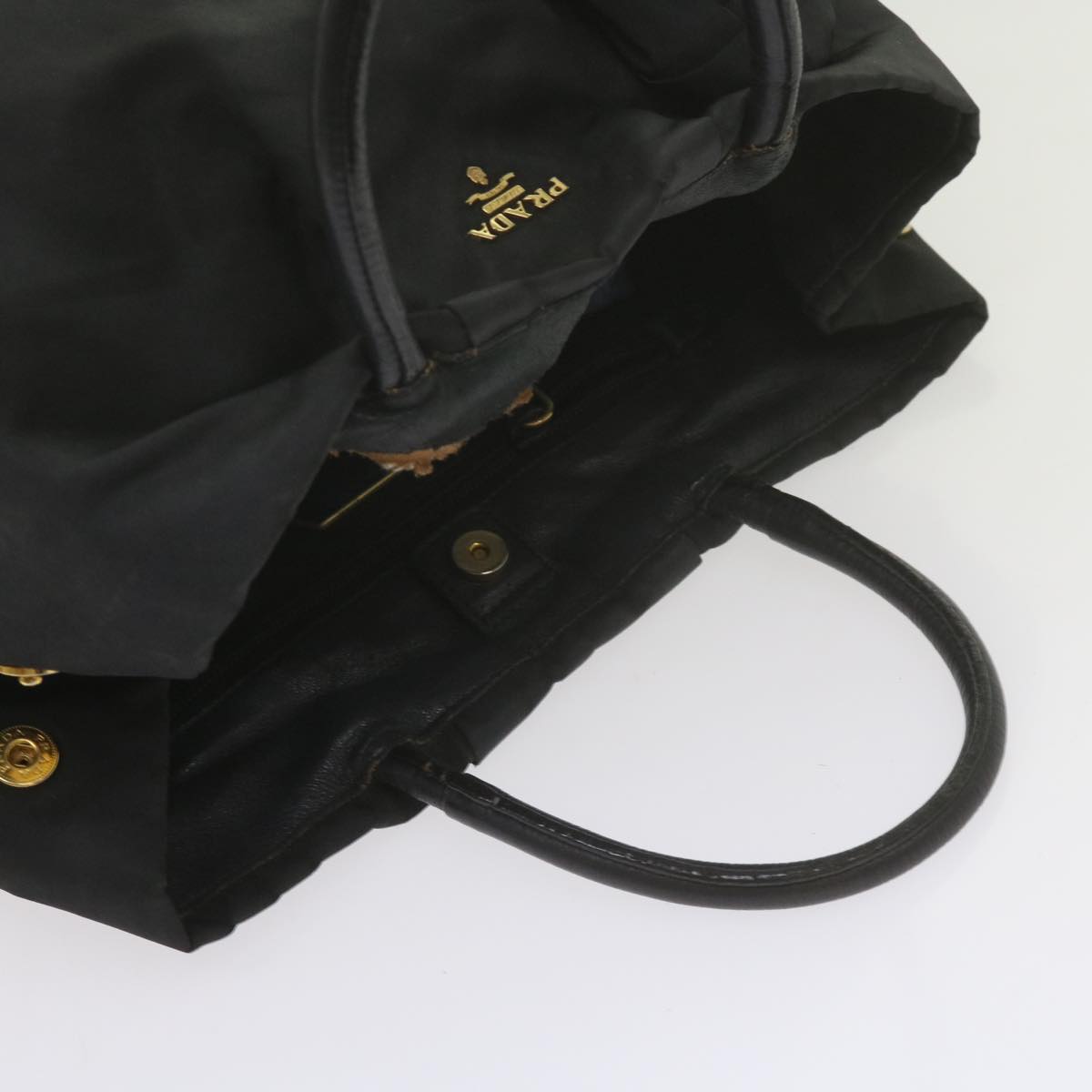 PRADA Shoulder Bag Nylon 2Set Black Auth yk9286