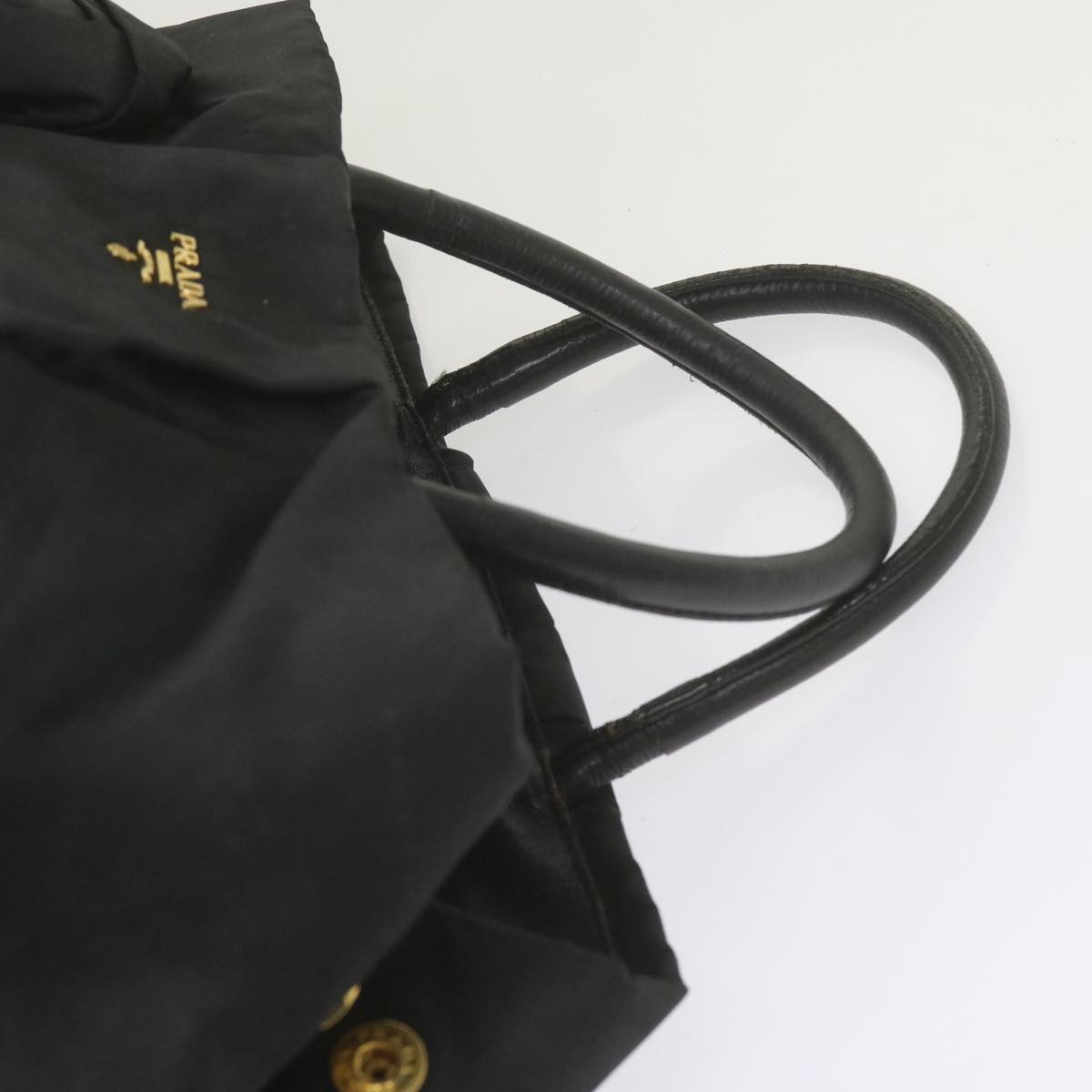 PRADA Shoulder Bag Nylon 2Set Black Auth yk9286