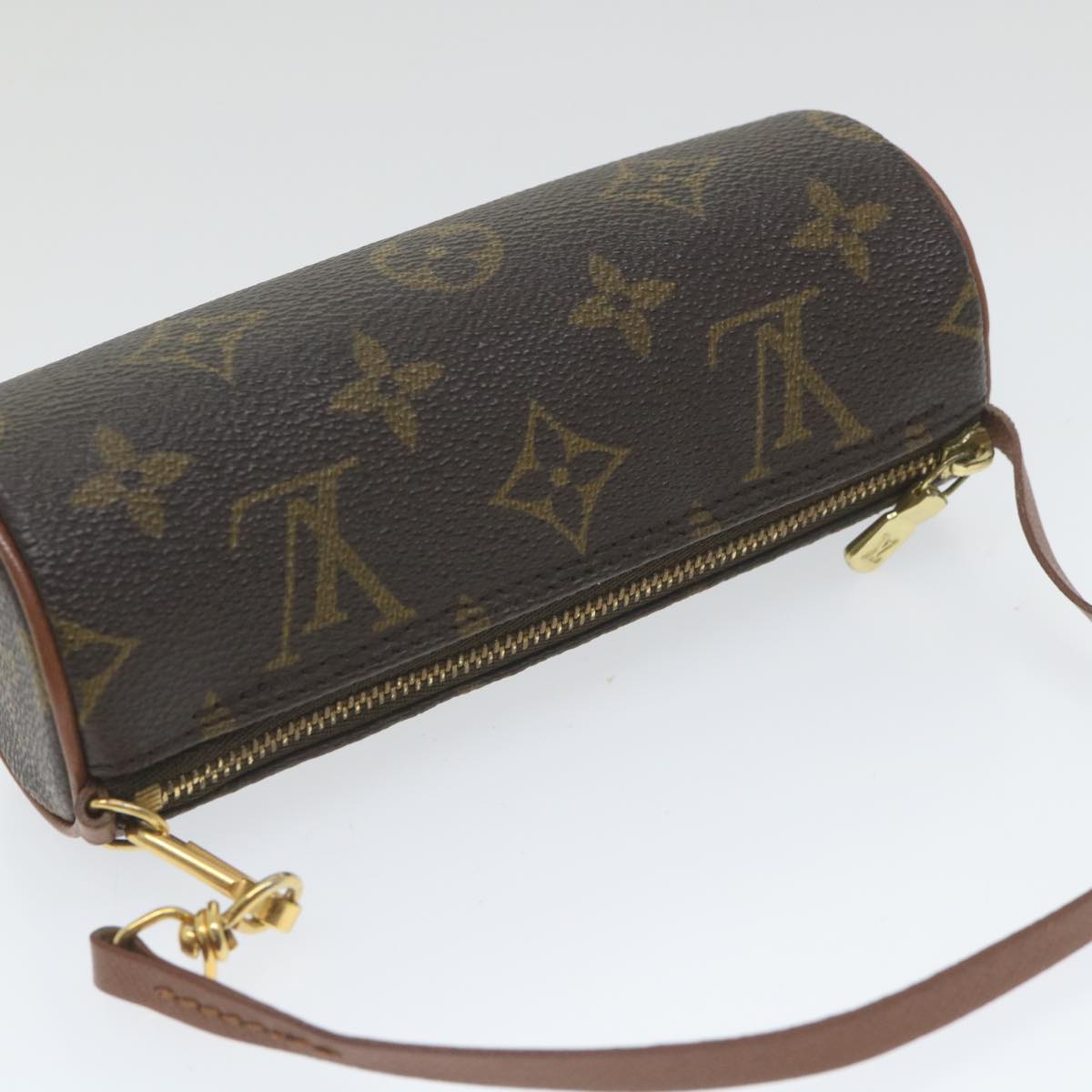 LOUIS VUITTON Monogram Papillon Pouch LV Auth yk9291