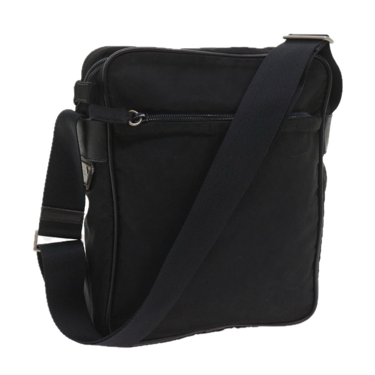 PRADA Shoulder Bag Nylon Black Auth yk9302