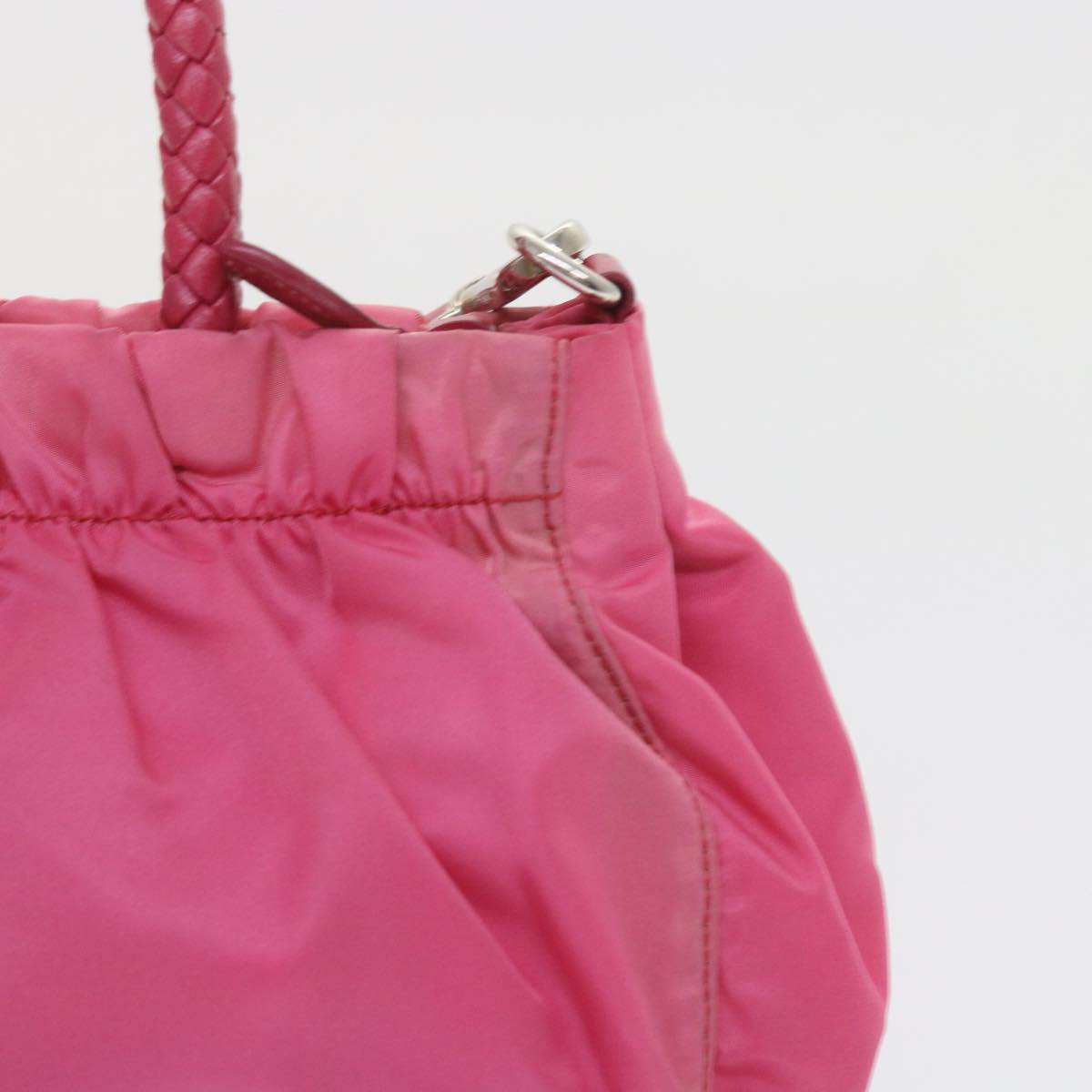 PRADA Hand Bag Nylon 2way Pink Auth yk9305