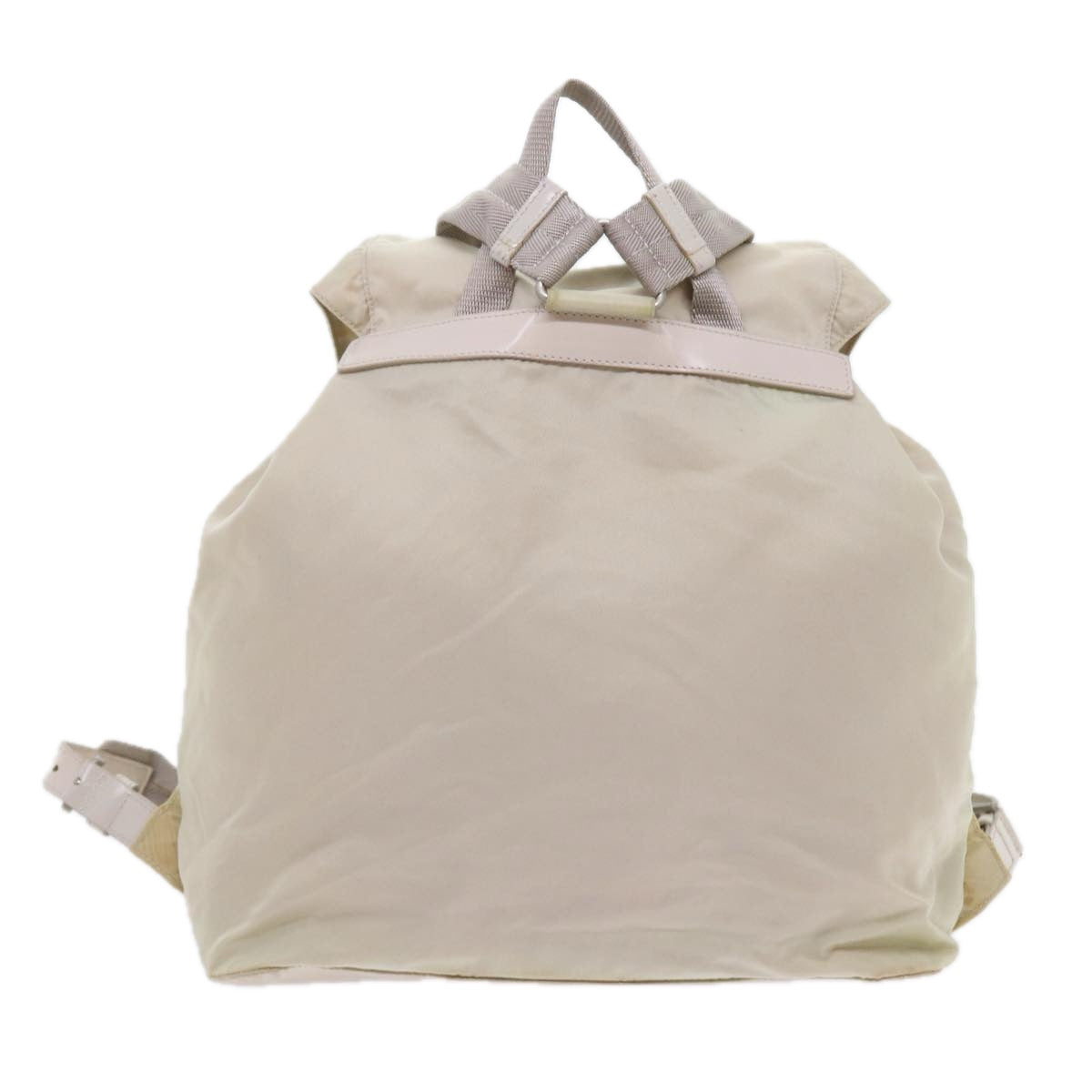 PRADA Backpack Nylon Beige Auth yk9306 - 0