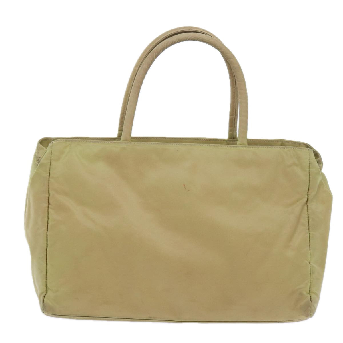 PRADA Hand Bag Nylon Beige Auth yk9308 - 0