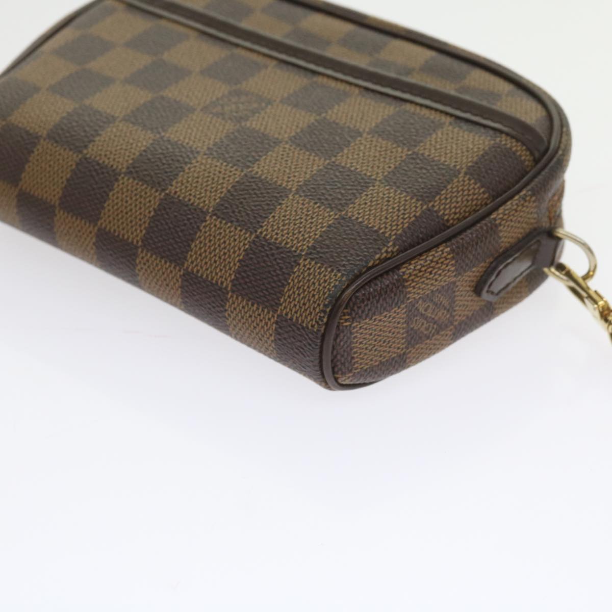 LOUIS VUITTON Damier Ebene Pochette Ipanema Shoulder Bag N51296 LV Auth yk9338