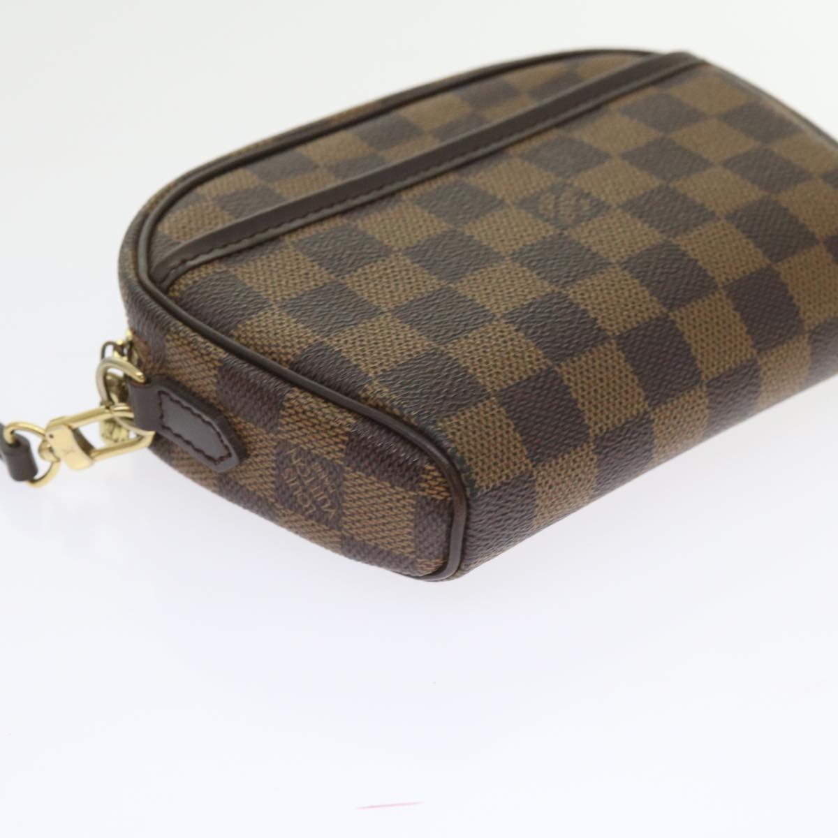 LOUIS VUITTON Damier Ebene Pochette Ipanema Shoulder Bag N51296 LV Auth yk9338