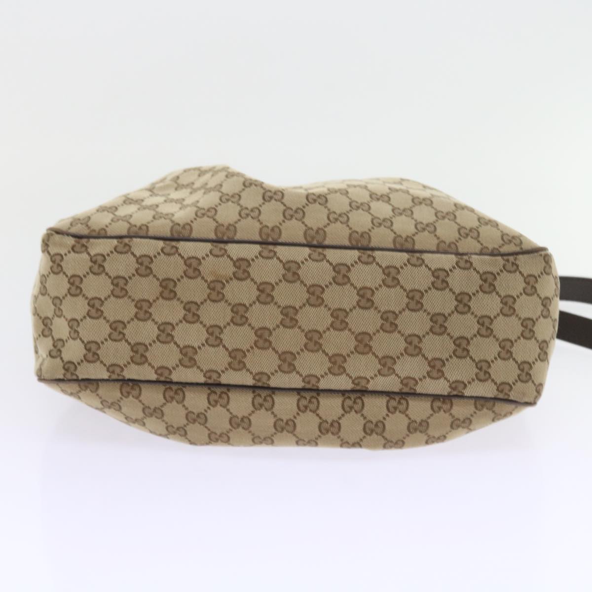 GUCCI GG Canvas Shoulder Bag Beige 296834 Auth yk9363