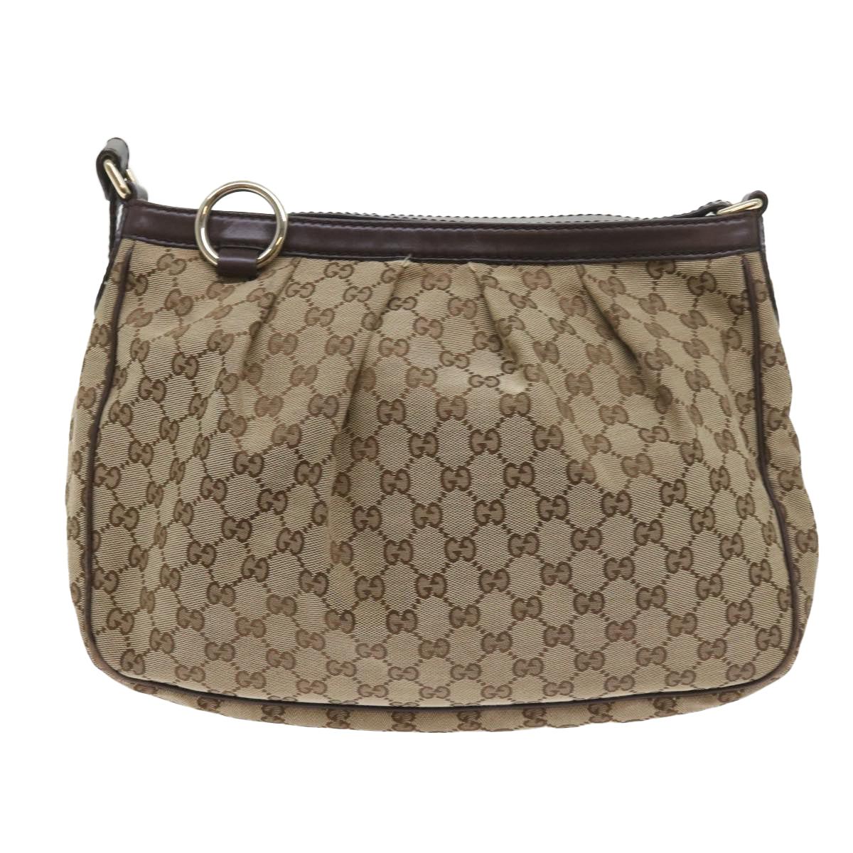 GUCCI GG Canvas Shoulder Bag Beige 296834 Auth yk9363 - 0