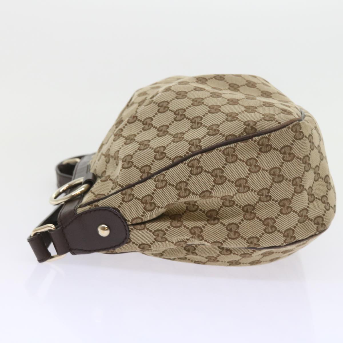 GUCCI GG Canvas Shoulder Bag Beige 296834 Auth yk9363