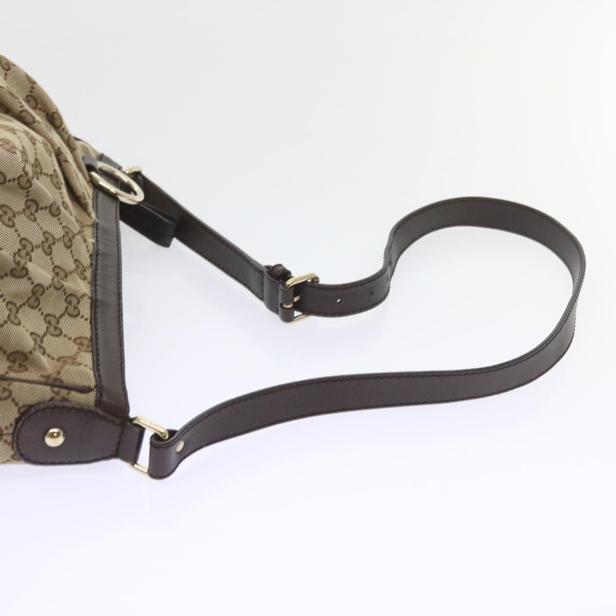 GUCCI GG Canvas Shoulder Bag Beige 296834 Auth yk9363