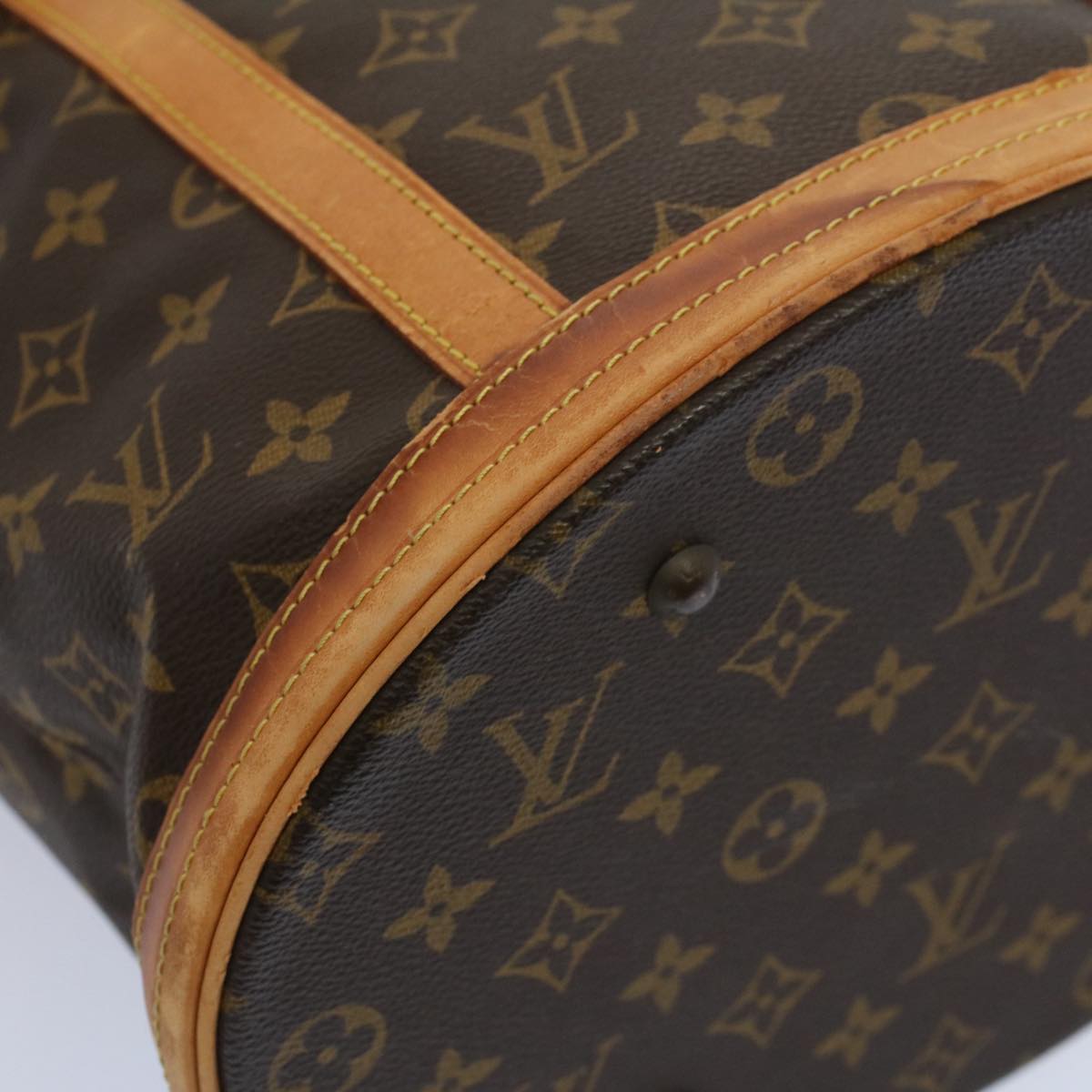 LOUIS VUITTON Monogram Bucket GM Shoulder Bag Vintage M42236 LV Auth yk9366