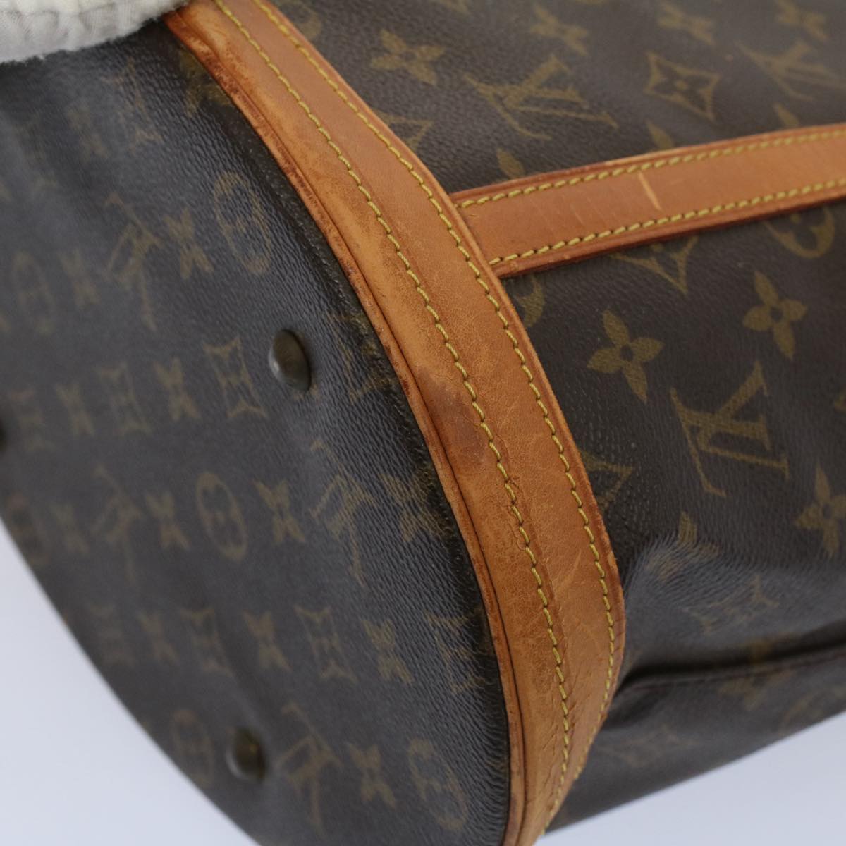 LOUIS VUITTON Monogram Bucket GM Shoulder Bag Vintage M42236 LV Auth yk9367