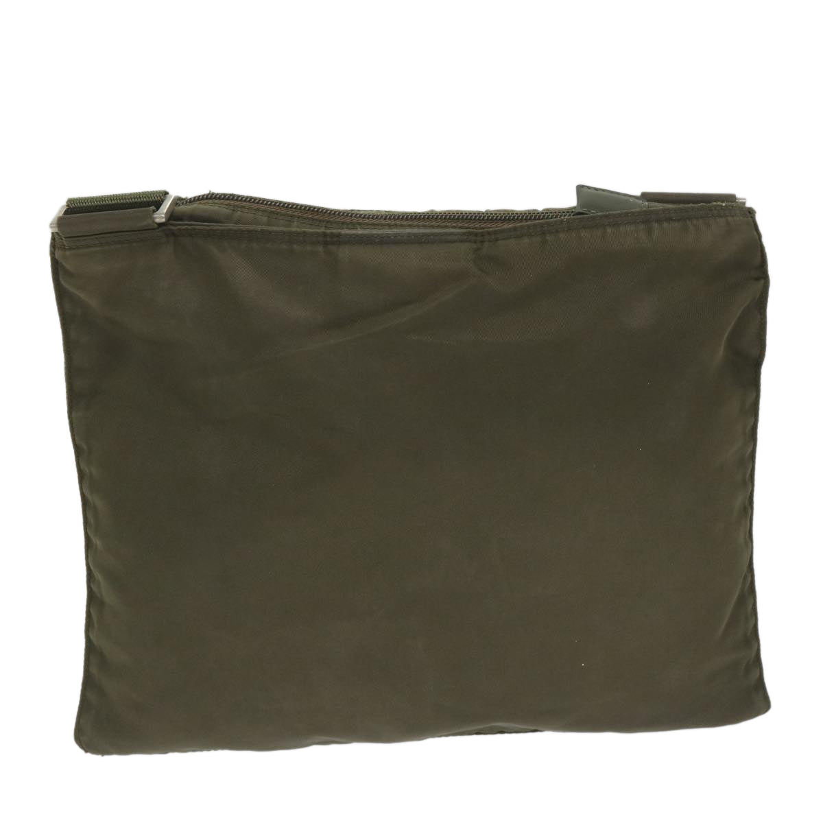 PRADA Shoulder Bag Nylon Khaki Auth yk9379 - 0