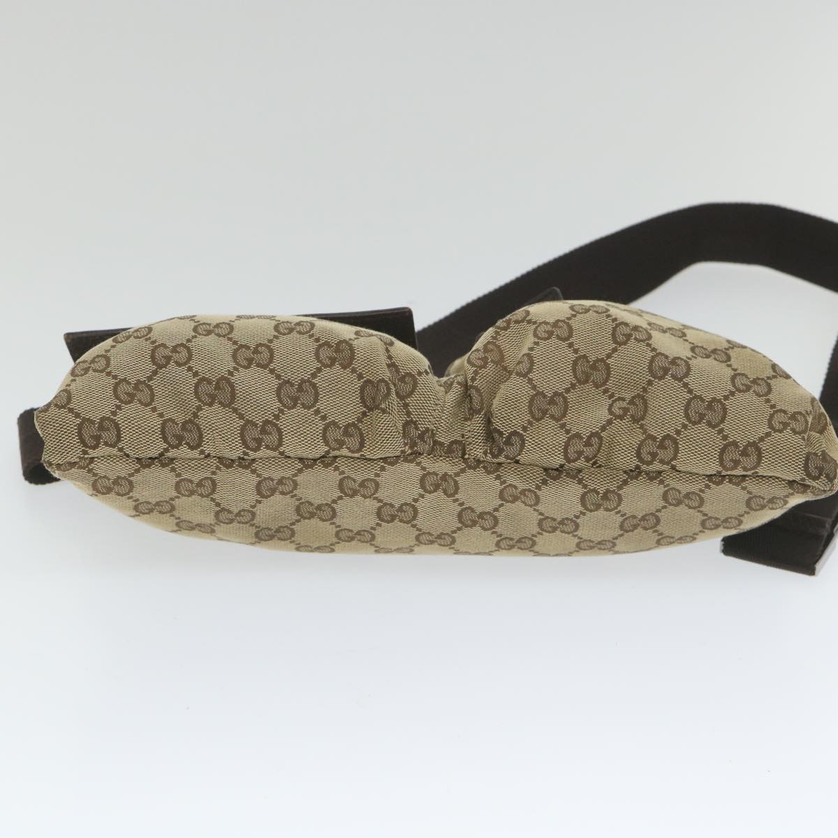 GUCCI GG Canvas Waist bag Beige 28566 Auth yk9384