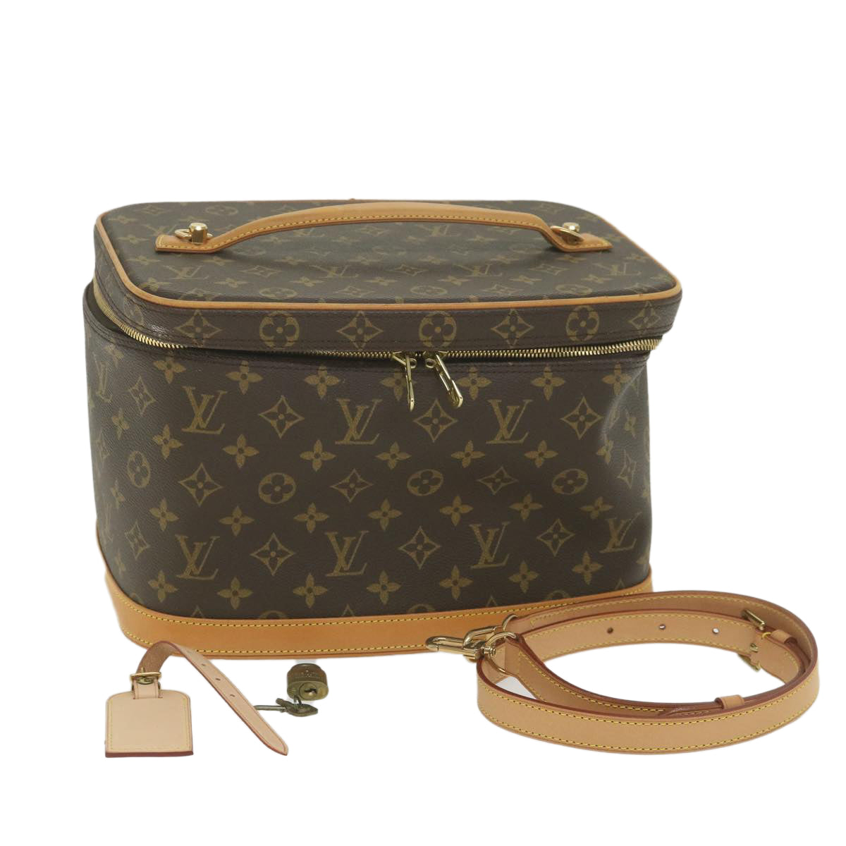 LOUIS VUITTON Monogram Nice Hand Bag 2way M47280 LV Auth yk9395