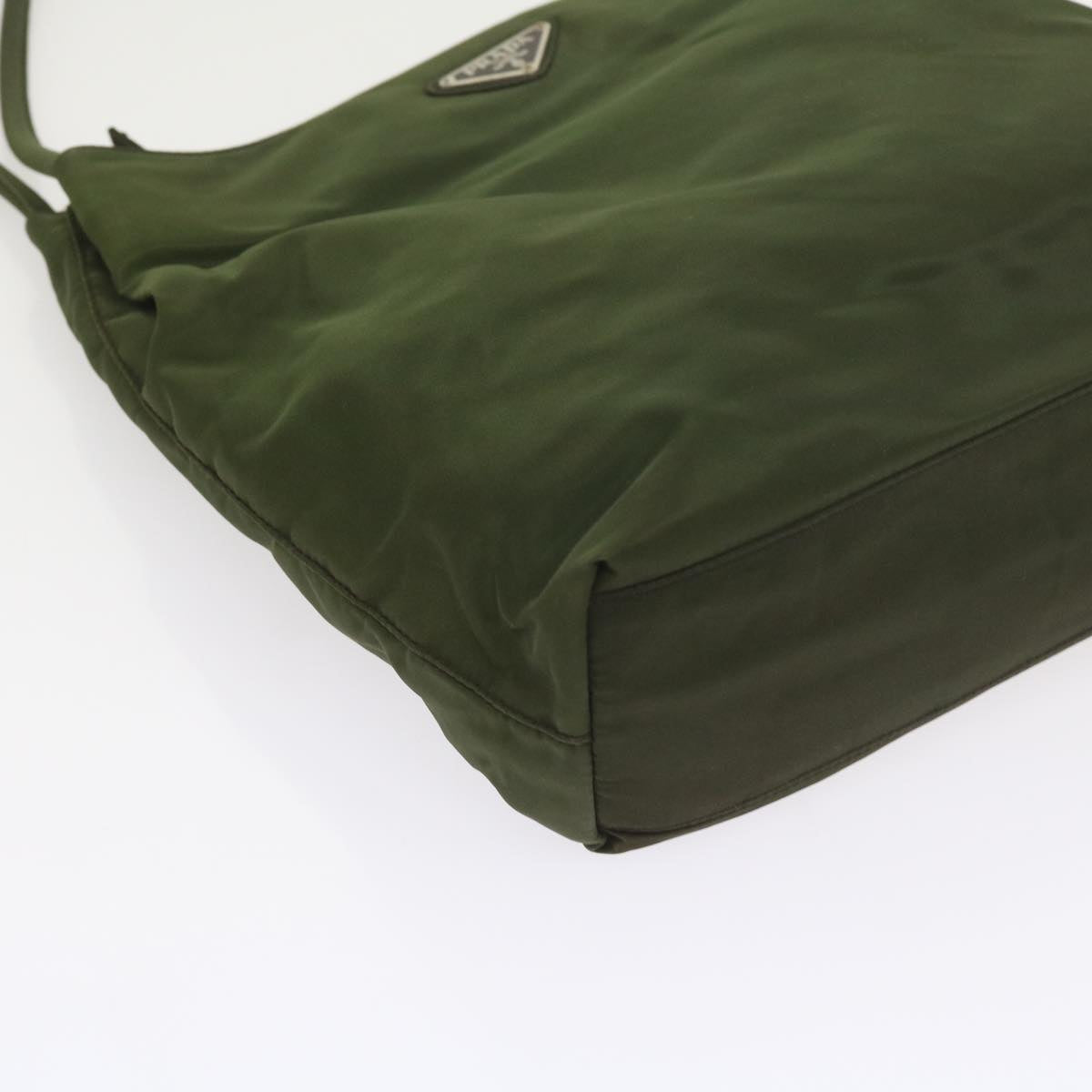 PRADA Shoulder Bag Nylon Khaki Auth yk9400