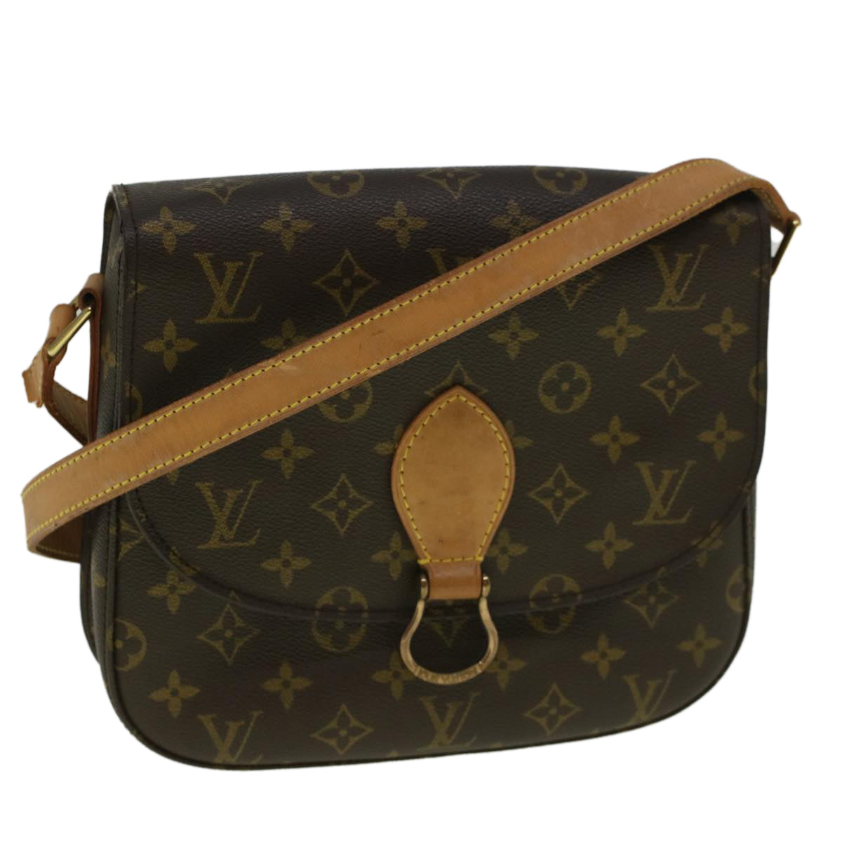 LOUIS VUITTON Monogram Saint Cloud GM Shoulder Bag M51242 LV Auth yk9407