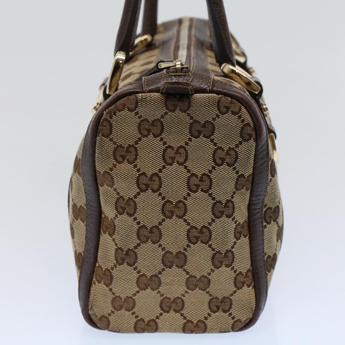 GUCCI GG Canvas Shoulder Bag Beige 130942 Auth yk9428