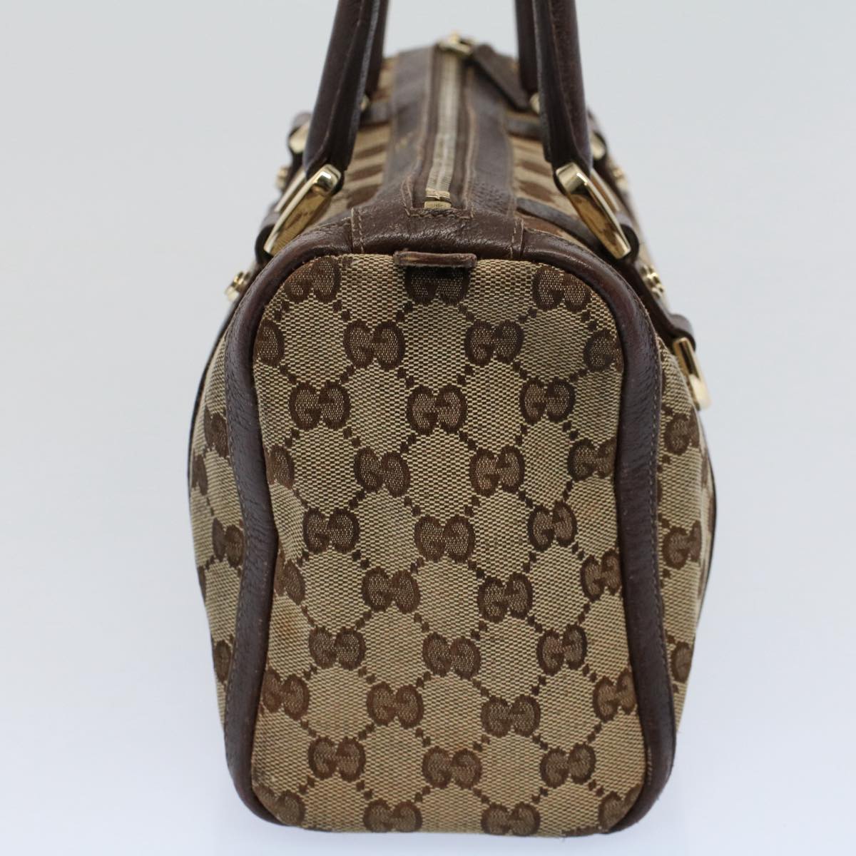 GUCCI GG Canvas Shoulder Bag Beige 130942 Auth yk9428