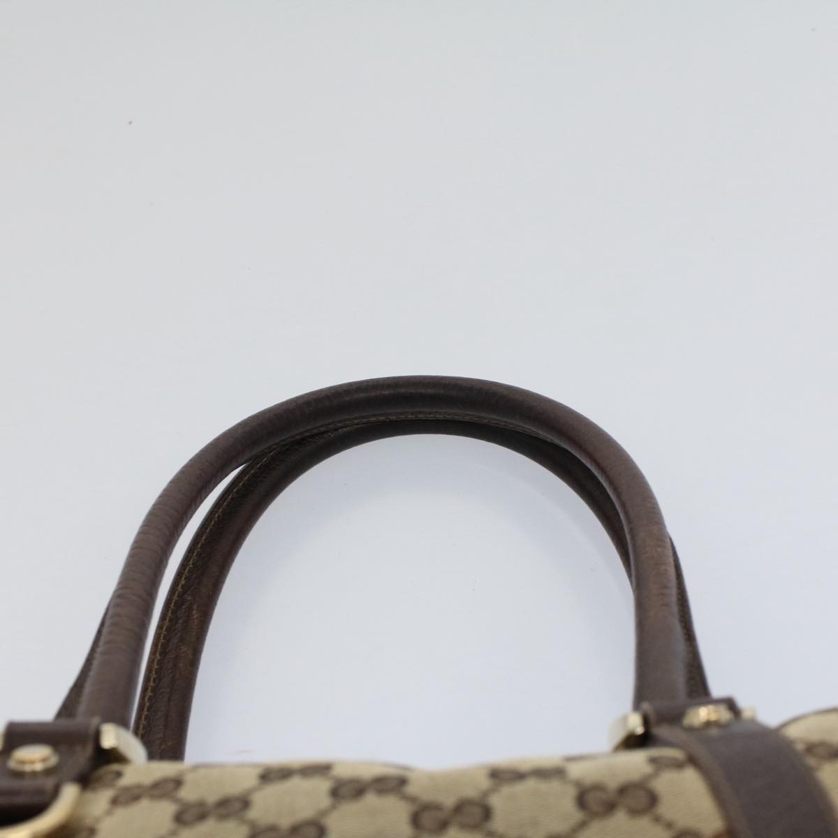 GUCCI GG Canvas Shoulder Bag Beige 130942 Auth yk9428