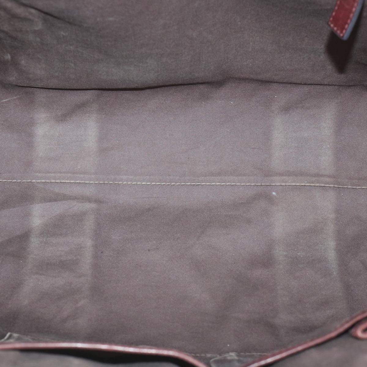 CELINE Macadam Canvas Shoulder Bag 2Set Brown Navy Auth yk9429